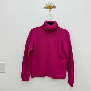 Ralph Lauren knitted American Turtleneck pink LRL logo size L